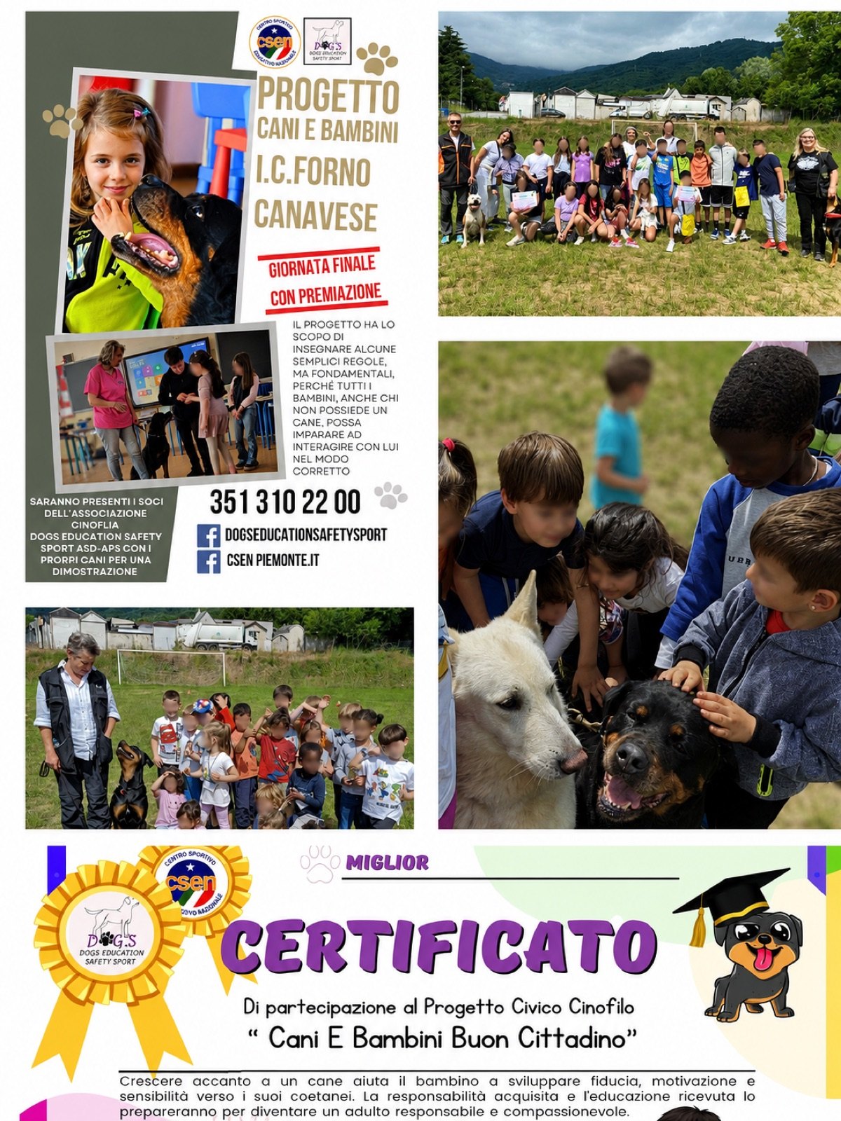 Progetto Cani e Bambini Buon Cittadino